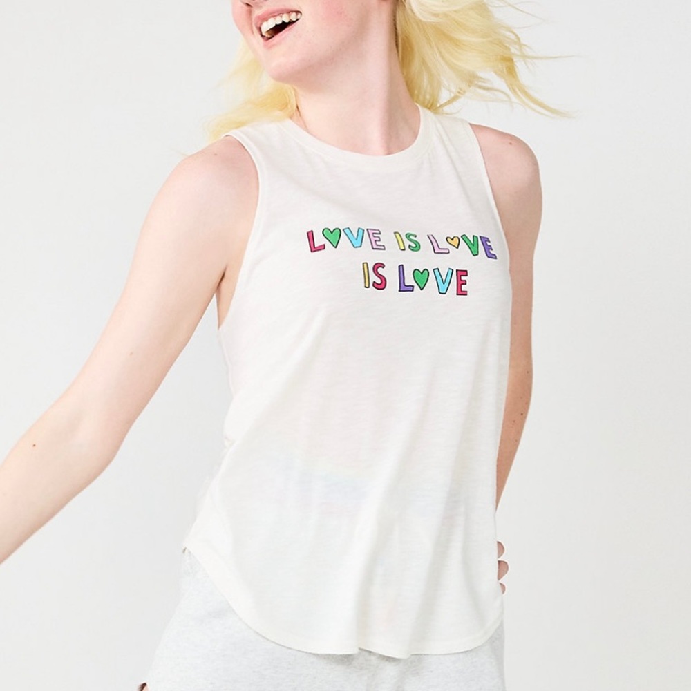 Juniors SO Pride Favorite Long Muscle Tank Top Small NEW